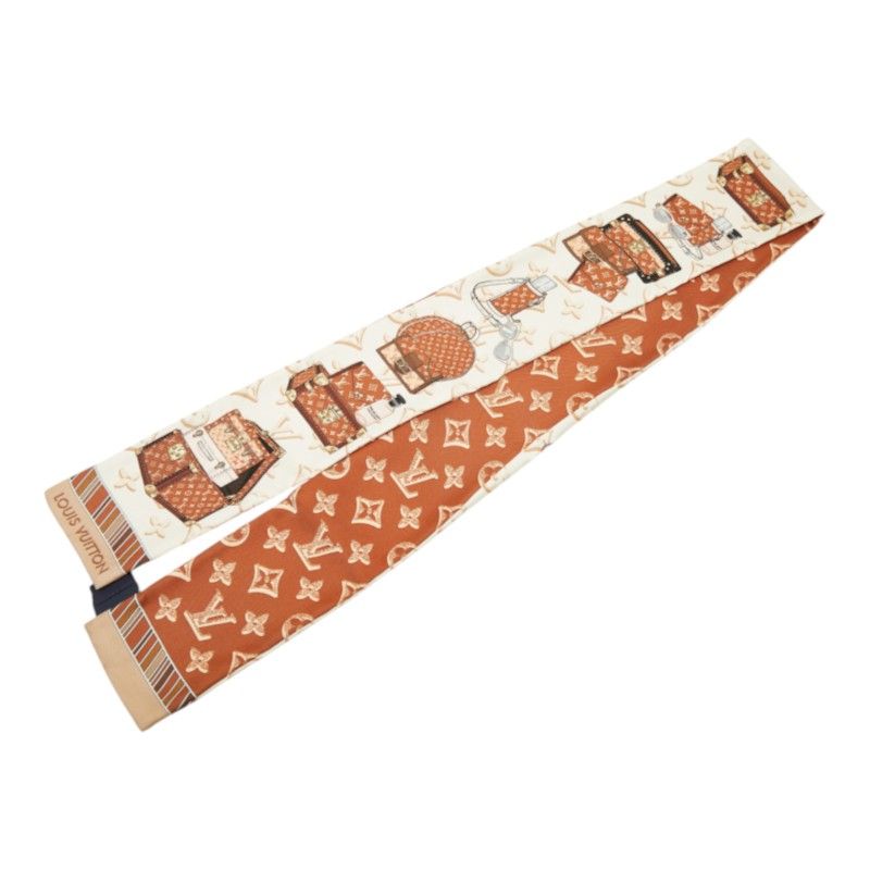 Louis Vuitton Bandeau Fall for You Scarf Brown Multicolor Silk — view 2