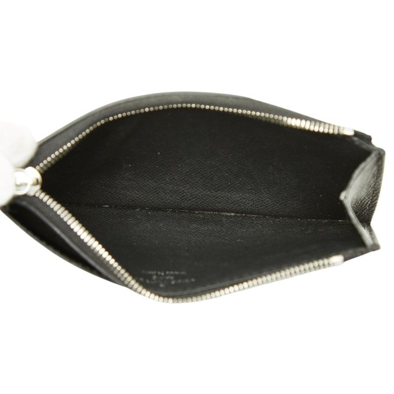 Louis Vuitton Taiga Coin Card Holder Purse Case Black Leather — view 7