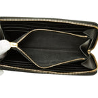 Saint Laurent YSL Logo Zip Around Wallet Black Leather — view 7