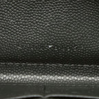 Saint Laurent YSL Logo Zip Around Wallet Black Leather — view 6