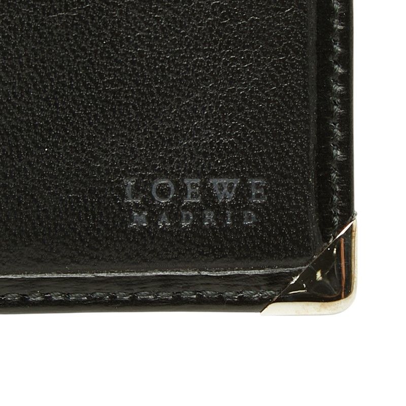 Loewe Anagram Wallet Black Leather — view 8