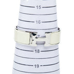 Hermes Clic Clac GM Enamel Bracelet Bangle Silver White Metal — view 6