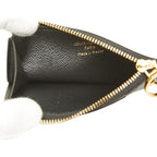 Louis Vuitton Monogram Reverse Card Case Romy Coin Purse Brown Black Leather — view 6