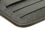 Louis Vuitton Monogram Reverse Card Case Romy Coin Purse Brown Black Leather — view 5