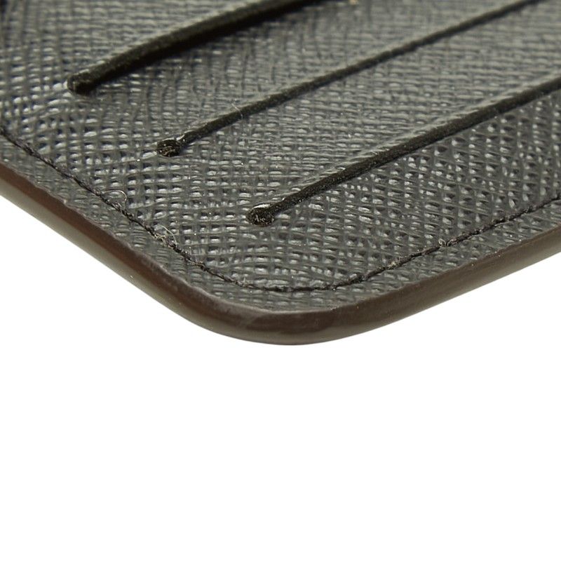 Louis Vuitton Monogram Reverse Card Case Romy Coin Purse Brown Black Leather — view 5
