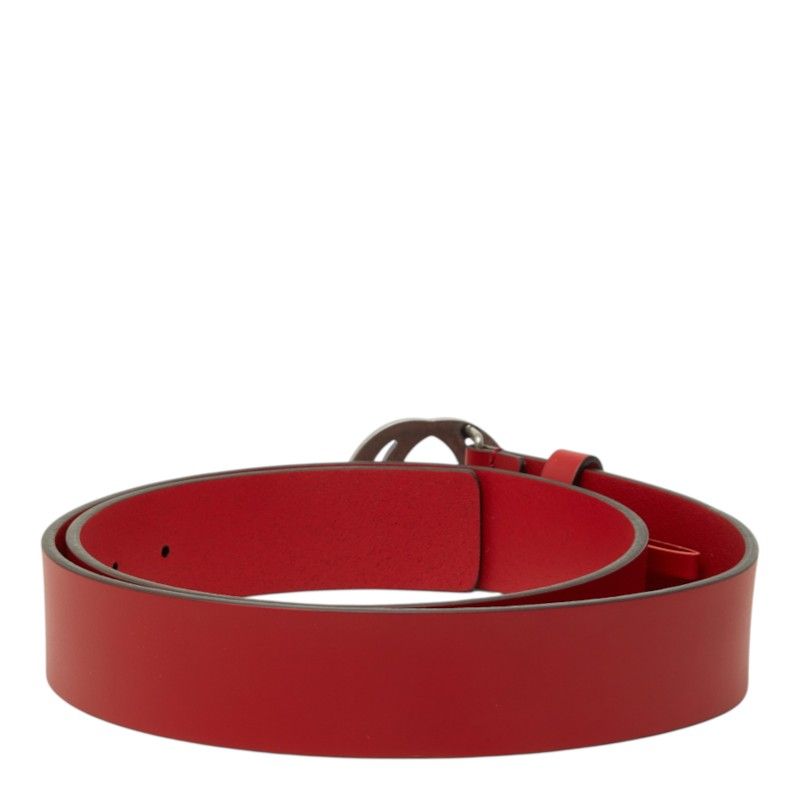 Gucci Interlocking G Belt Leather Logo Buckle — view 3