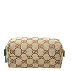 Gucci GG Canvas Pouch Beige Blue — view 3