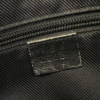 Gucci Shoulder Bag GG Pattern Metal Bar Black Leather — view 8