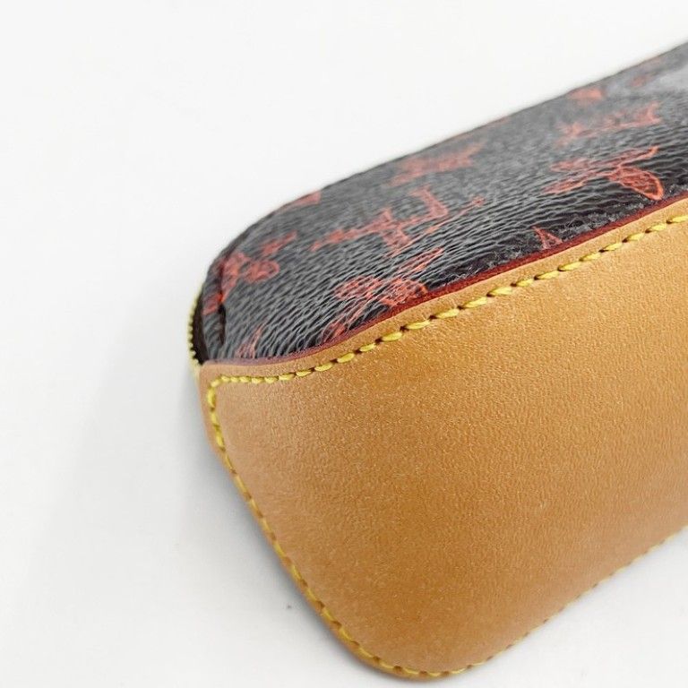 Louis Vuitton Pen Case Trousse Elisabeth Brown Monogram Cat Glam Gold — view 4