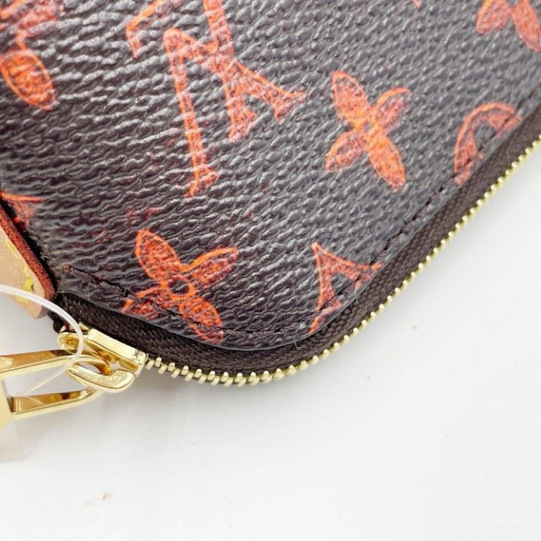 Louis Vuitton Pen Case Trousse Elisabeth Brown Monogram Cat Glam Gold — view 7