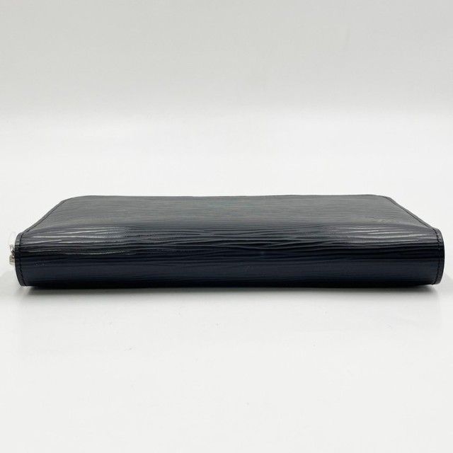 Louis Vuitton Wallet Zippy Organizer Noir Epi Zip Around Silver — view 3