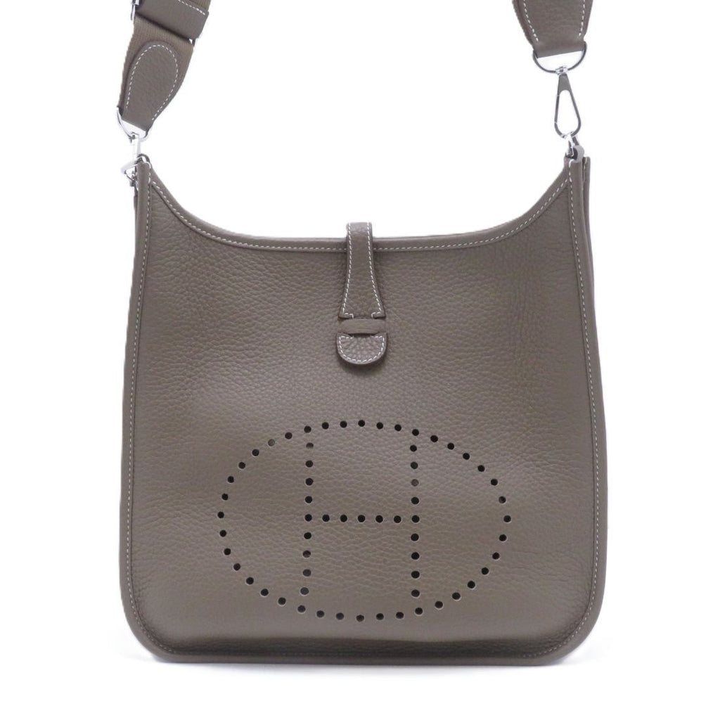 Hermes Evelyne Iiipm Etoupe Silver Shoulder Bag Taurillon Clemence