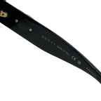 Gucci Sunglasses Dark Gray Black Gold Double Eyewear — view 4