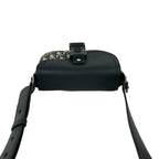 Dior Saddle Pouch Oblique Leather Canvas Shoulder Bag Pochette Black — view 4