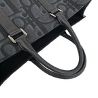 Dior East West Oblique Leather Tote Black — view 4