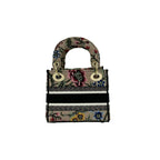Dior Lady D-lite Mini Logo 2-Way Shoulder Bag Beige — view 3