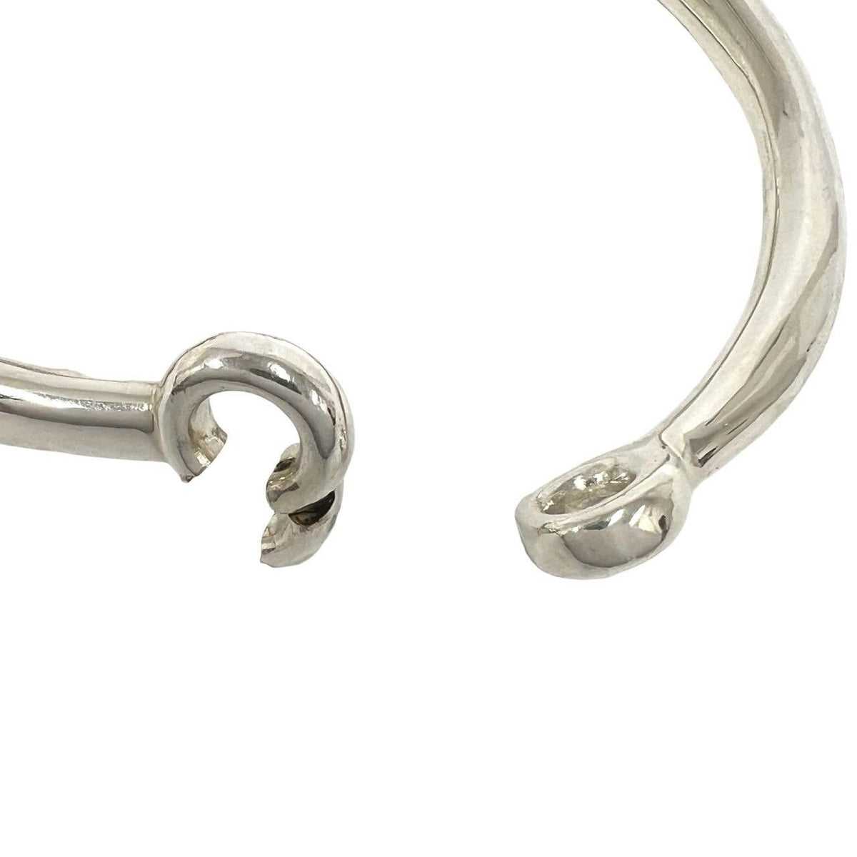 Hermes Vintage 925 Sterling Silver Necklace Choker Pendant — view 5