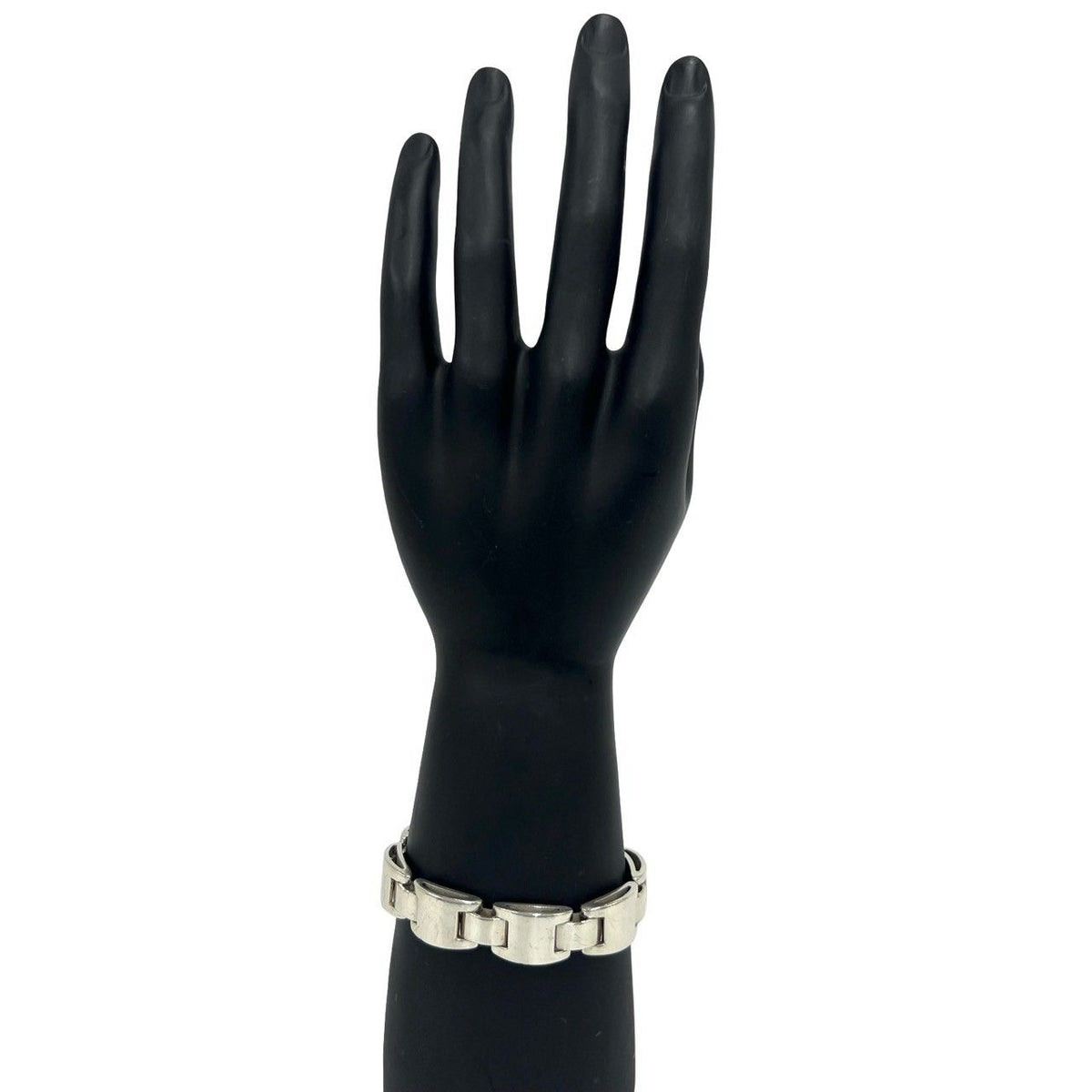 Hermes Luna Park 925 Sterling Silver Bracelet Bangle — view 2