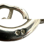 Hermes Vintage Twisted Rope Bracelet Silver 800 Bangle — view 3