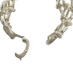 Hermes Vintage Twisted Rope Bracelet Silver 800 Bangle — view 4