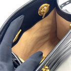 Gucci GG Marmont 2-Way Shoulder Leather Black Handbag Gold — view 5