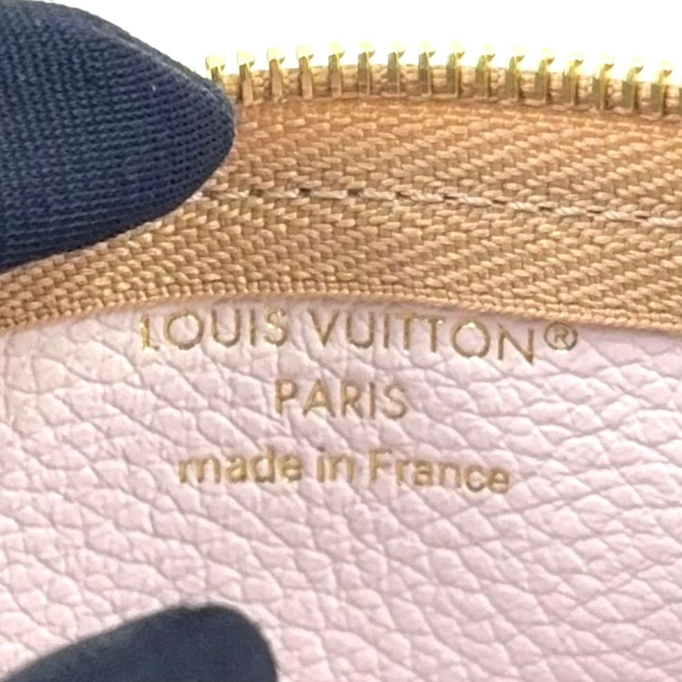 Louis Vuitton Pochette Cles Monogram Empreinte Leather Light Beige Key Case — view 4