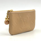 Louis Vuitton Pochette Cles Monogram Empreinte Leather Light Beige Key Case — view 2