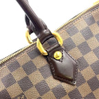 Louis Vuitton Saleya MM Damier Ebene Unclear Leather Brown Tote Gold — view 7