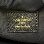 Louis Vuitton Monogram Empreinte Daily Pouch Leather Black Clutch Gold — view 4
