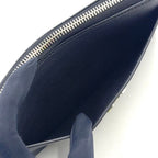 Louis Vuitton Zippy Lockme Zip Around Leather Black Wallet Silver — view 6
