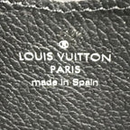 Louis Vuitton Zippy Lockme Zip Around Leather Black Wallet Silver — view 4