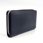 Louis Vuitton Zippy Lockme Zip Around Leather Black Wallet Silver — view 2