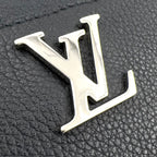 Louis Vuitton Zippy Lockme Zip Around Leather Black Wallet Silver — view 5