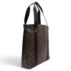 Louis Vuitton Cabas Beaubourg Monogram Leather Brown Tote Gold — view 2