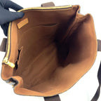 Louis Vuitton Cabas Beaubourg Monogram Leather Brown Tote Gold — view 3