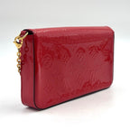 Louis Vuitton Pochette Felice Monogram Vernis Cerise Patent Leather Shoulder Bag — view 2
