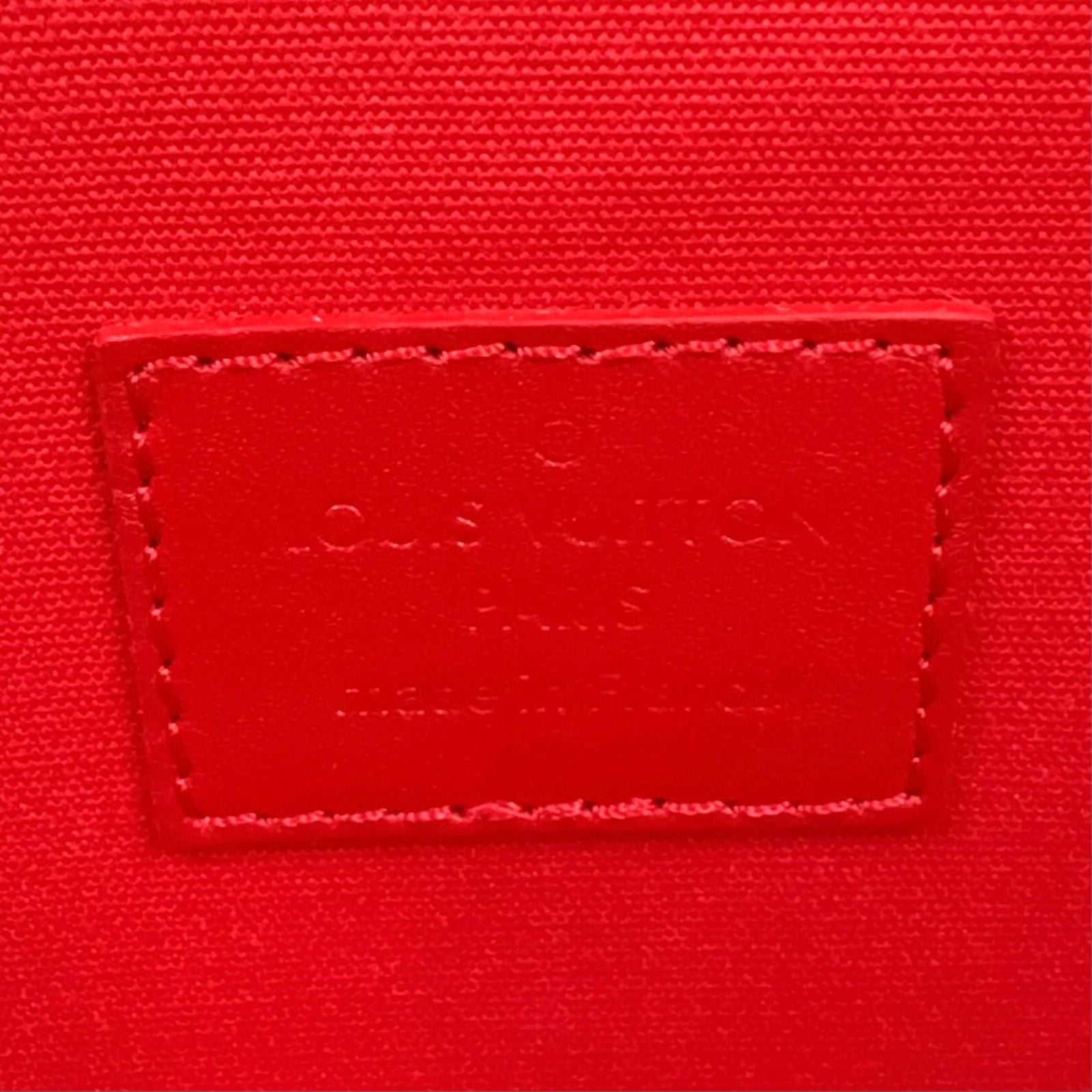 Louis Vuitton Pochette Felice Monogram Vernis Cerise Patent Leather Shoulder Bag — view 4
