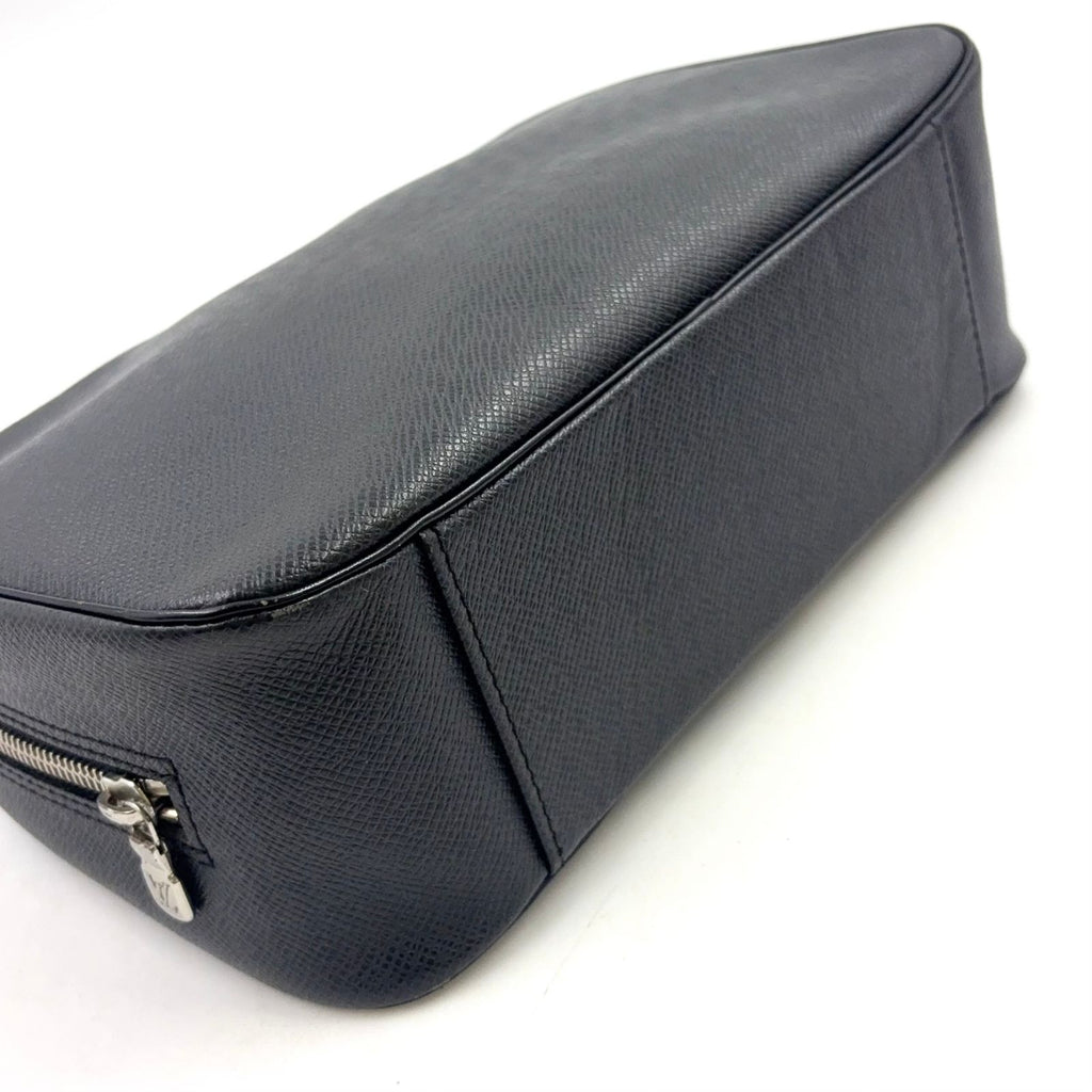 Louis Vuitton Trousse Toilette GM Taiga Ardoise Leather Black Pouch Silver — view 5