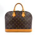 Louis Vuitton Alma PM Monogram Leather Brown Light Handbag Gold