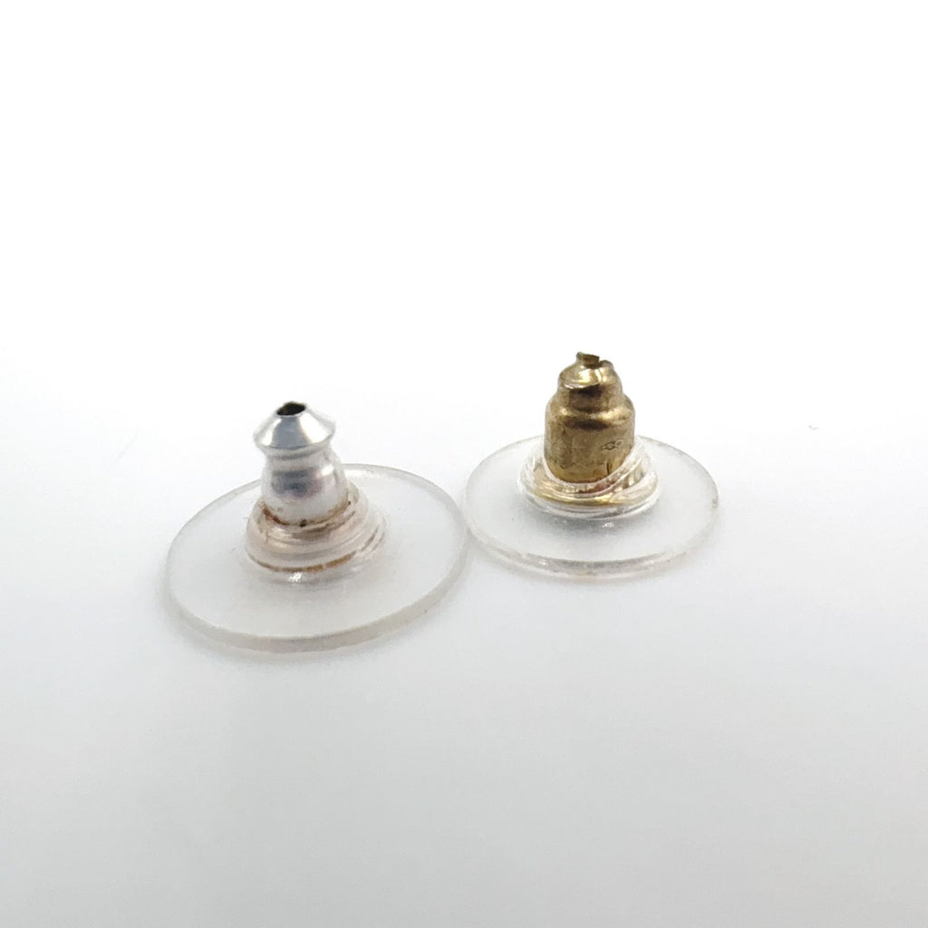 Chanel CC Logo Rhinestone Pearl Faux Off White Clear Gold Earrings — view 6