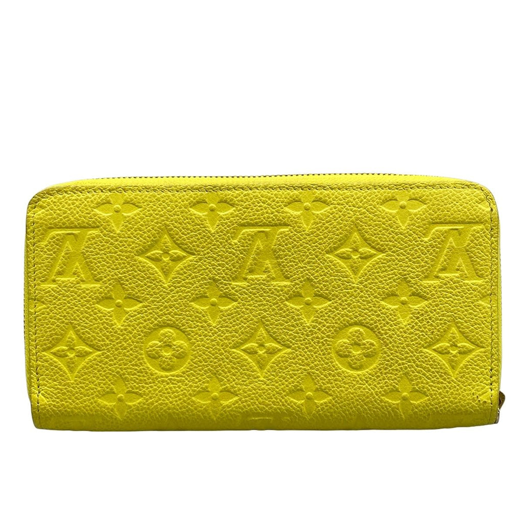 Louis Vuitton Wallet Monogram Empreinte Zippy Tonic Lemon Leather Cowhide — view 2