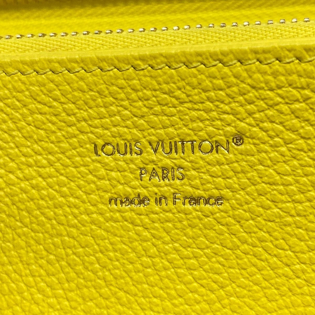 Louis Vuitton Wallet Monogram Empreinte Zippy Tonic Lemon Leather Cowhide — view 5