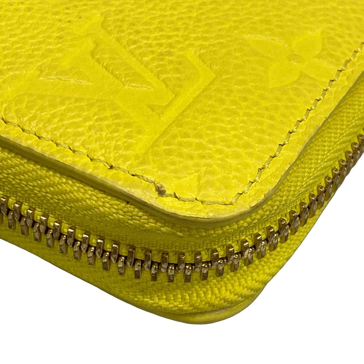 Louis Vuitton Wallet Monogram Empreinte Zippy Tonic Lemon Leather Cowhide — view 7