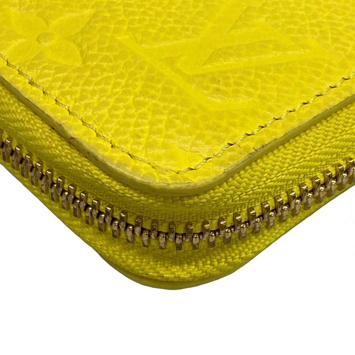 Louis Vuitton Wallet Monogram Empreinte Zippy Tonic Lemon Leather Cowhide — view 6