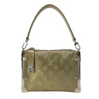 Louis Vuitton Handbag Cruise Collection Side Trunk Light Gold Leather Cowhide