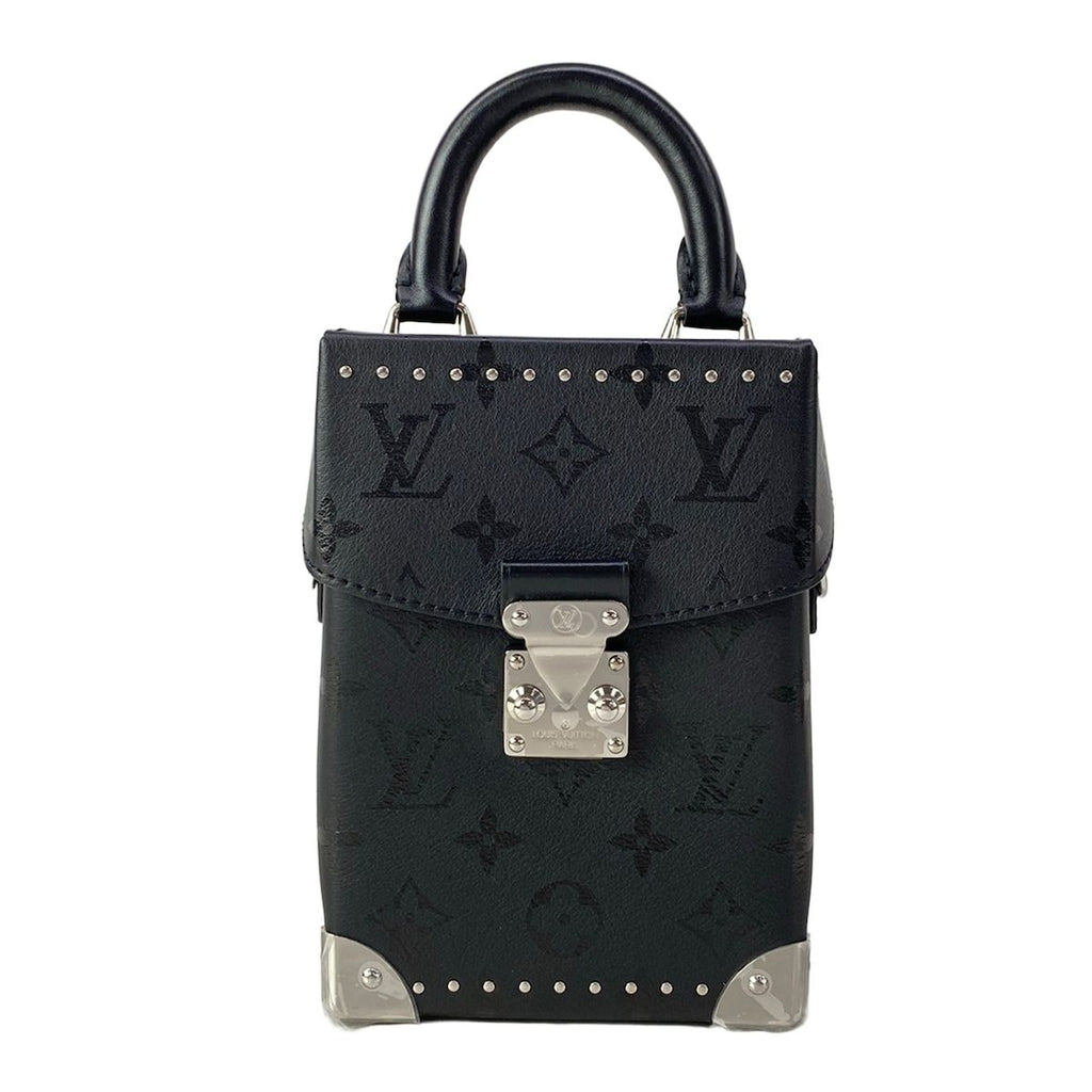 Louis Vuitton Handbag Camera Box Noir Leather Cowhide