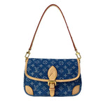 Louis Vuitton Shoulder Bag Monogram Denim Diane Blue