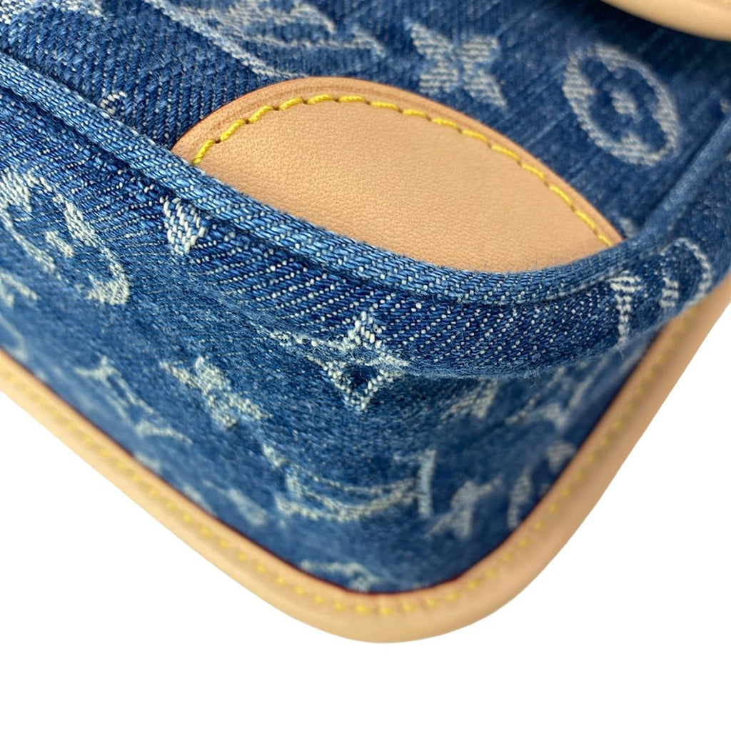 Louis Vuitton Shoulder Bag Monogram Denim Diane Blue — view 7