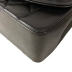 Chanel Shoulder Bag Diana Flap Quilted Black Chain Gold Lambskin — view 7