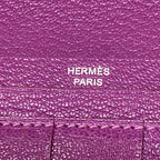 Hermes Wallet Bearn Classic Anemone Silver — view 6